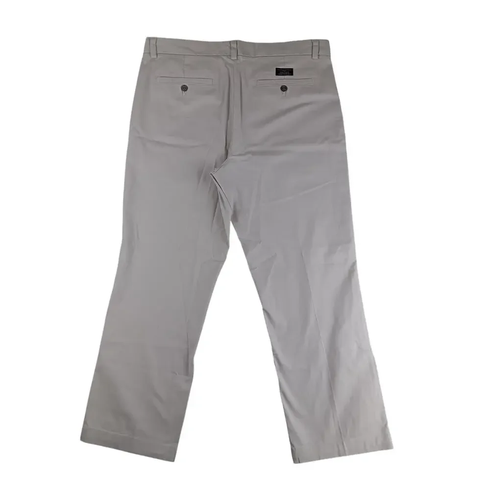 Banana Republic Aiden Chino Pants‎ Mens 36X28 Ivory Slim Straight Casual Preppy